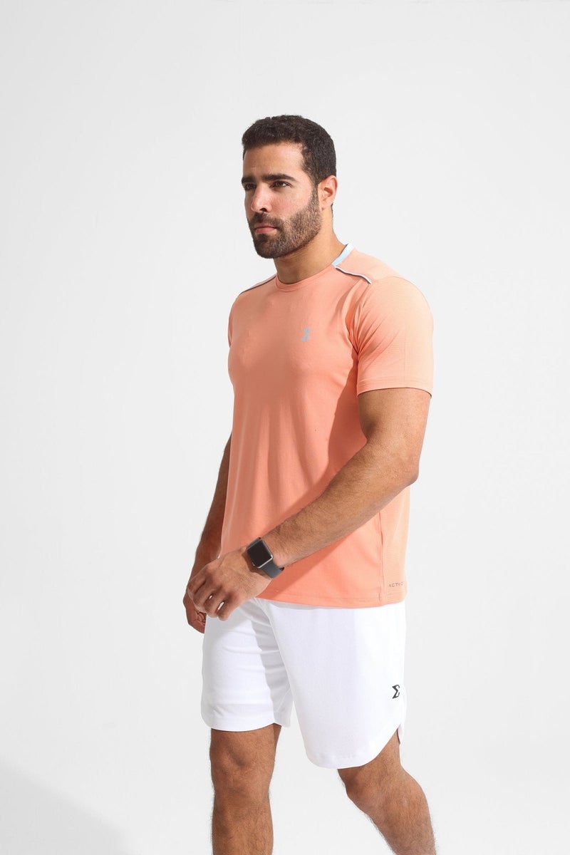 SIGMA FIT Peach Pink Racket Sports Tee - Image 4